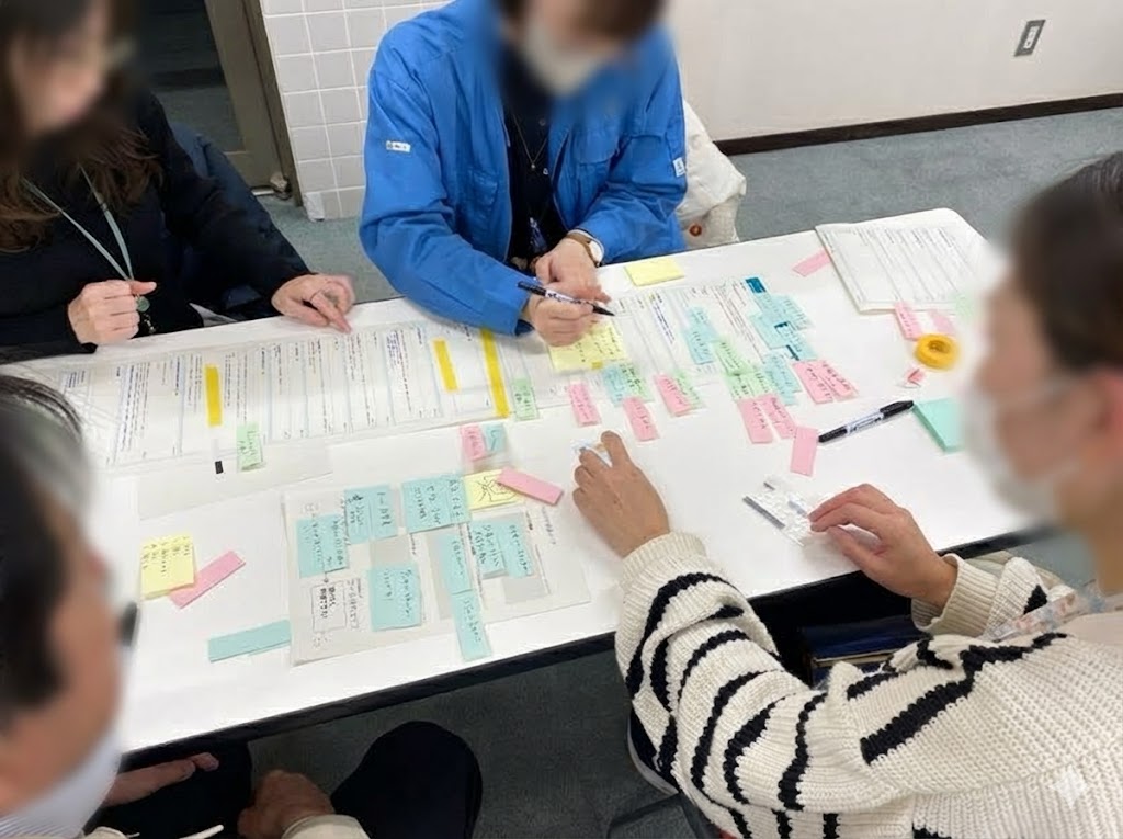 ペーパープロトタイピングの様子